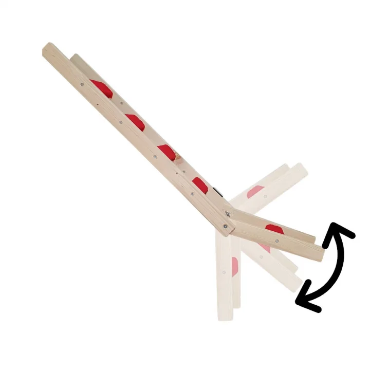 Barış Dizayn Doğal ahşap duvara veya yere kedi merdiveni Kedi tırmalaması katlanabilir sağ sol uyumlu (85cm) Renk Seçimli