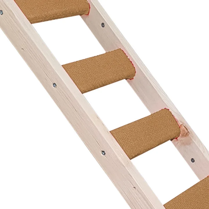 Barış Dizayn Doğal ahşap duvara veya yere kedi merdiveni Kedi tırmalaması katlanabilir sağ sol uyumlu (85cm) Renk Seçimli