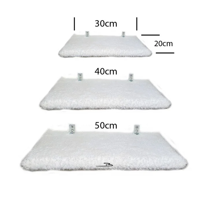 Barış Dizayn Peluş Kedi Basamağı Peluş Raf Duvar Kedi Yolu Parkur 3lü set 2 Renk(30-40-50cm)