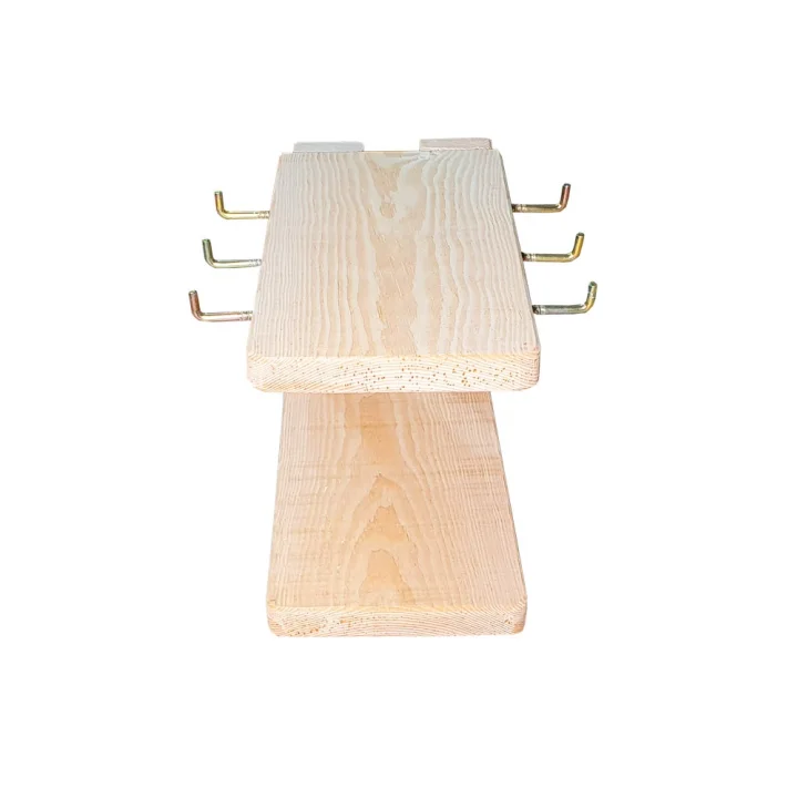 Barış Dizayn Doğal ahşap tabak standlı Türk kahvesi Fincan askısı Fincanlık L askılık (2 Renk)