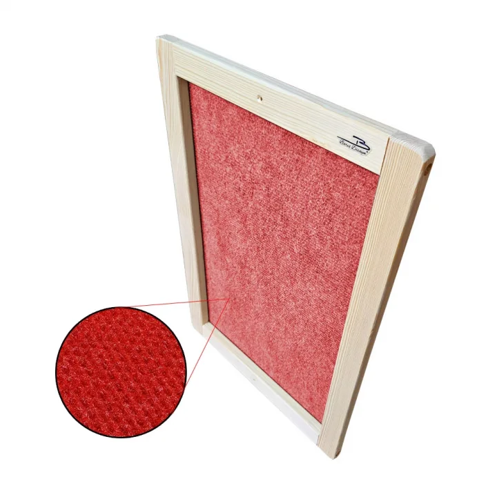 Toptan Satış - Barış Dizayn Doğal Ahşap Duvara Monte Çerçeveli Halı Kedi Tırmalama Paneli (50x35cm) 2 Renk