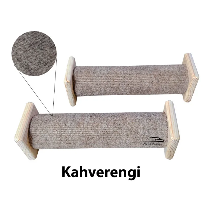 Toptan Satış - Barış Dizayn Doğal Portatif Tırmalama Makarası Halı kaplamalı 25cm 2 Adet (renk seçimli)