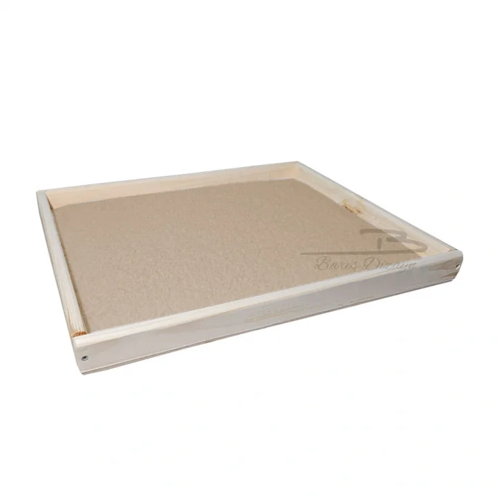 Doğal Ahşap Ortopedik Wellsoft Peluş Kedi Yatağı Yer Yatağı 40x50cm (2 renk)