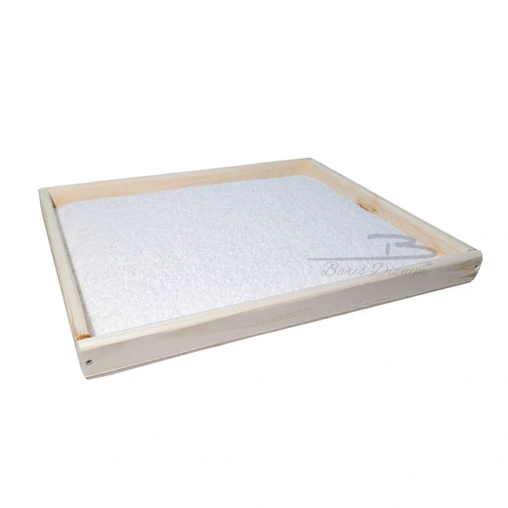 Toptan Satış - Doğal Ahşap Ortopedik Wellsoft Peluş Kedi Yatağı Yer Yatağı 40x50cm (2 renk)