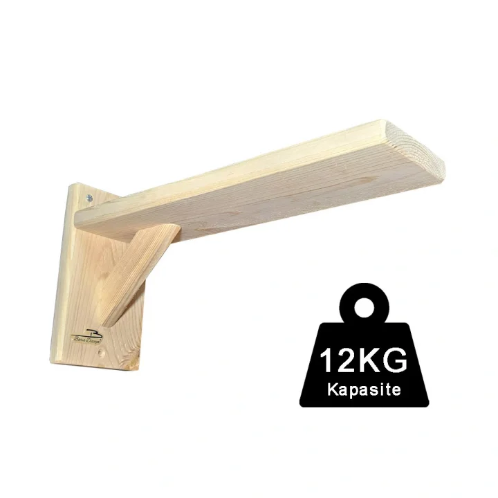 Doğal Ahşap Güçlendirilmiş Uzun 30cm kedi basamağı kedi köprüsü duvar yürüyüş yolu (2 adet)