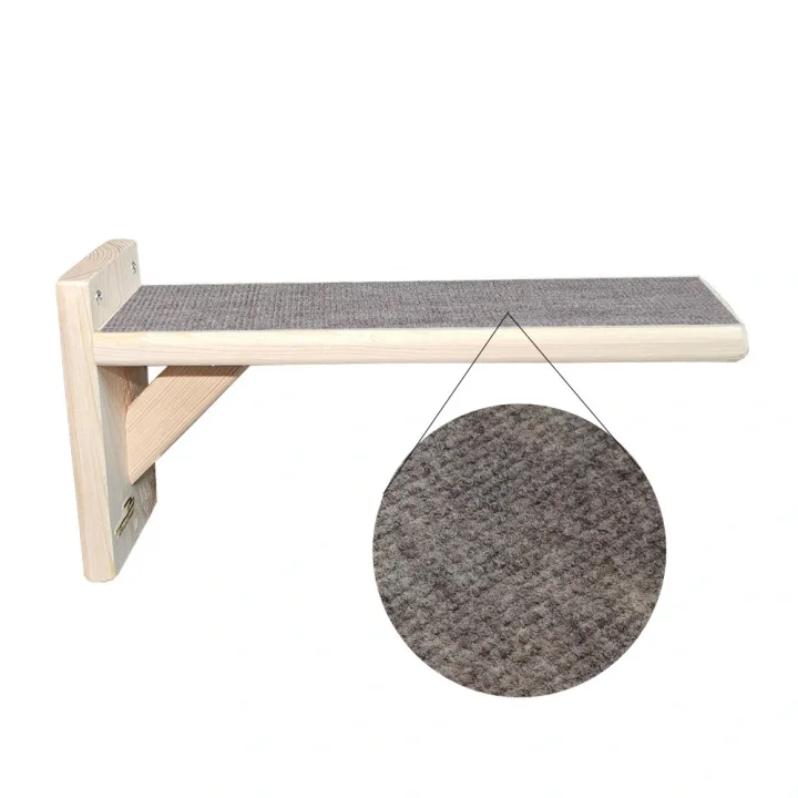 Doğal Ahşap Güçlendirilmiş Uzun 30cm kedi basamağı kedi köprüsü duvar yürüyüş yolu (2 adet)