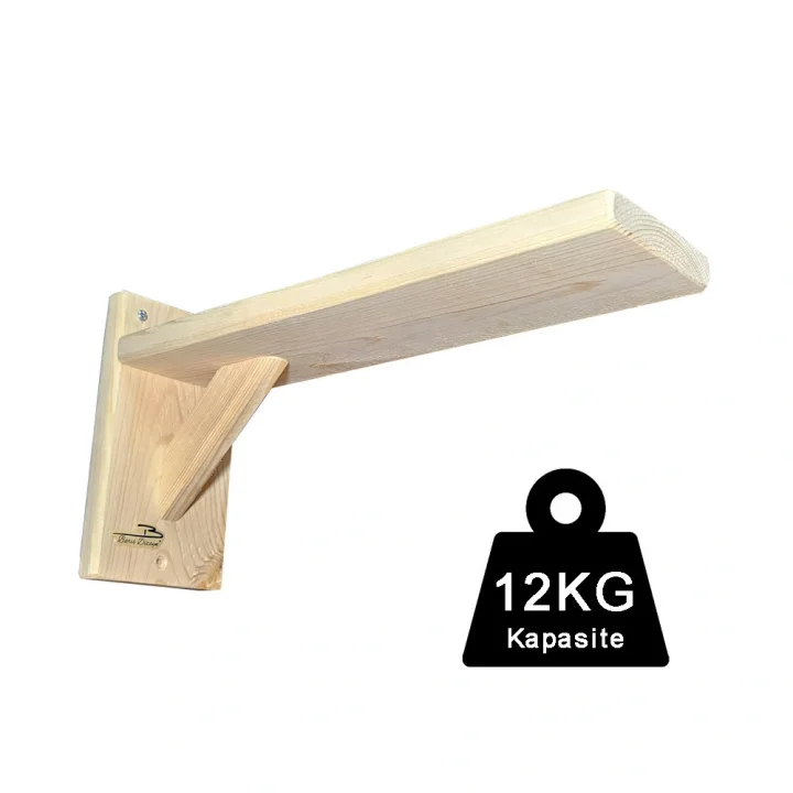 Doğal Ahşap Güçlendirilmiş Uzun 30cm kedi basamağı kedi köprüsü duvar yürüyüş yolu (2 adet)