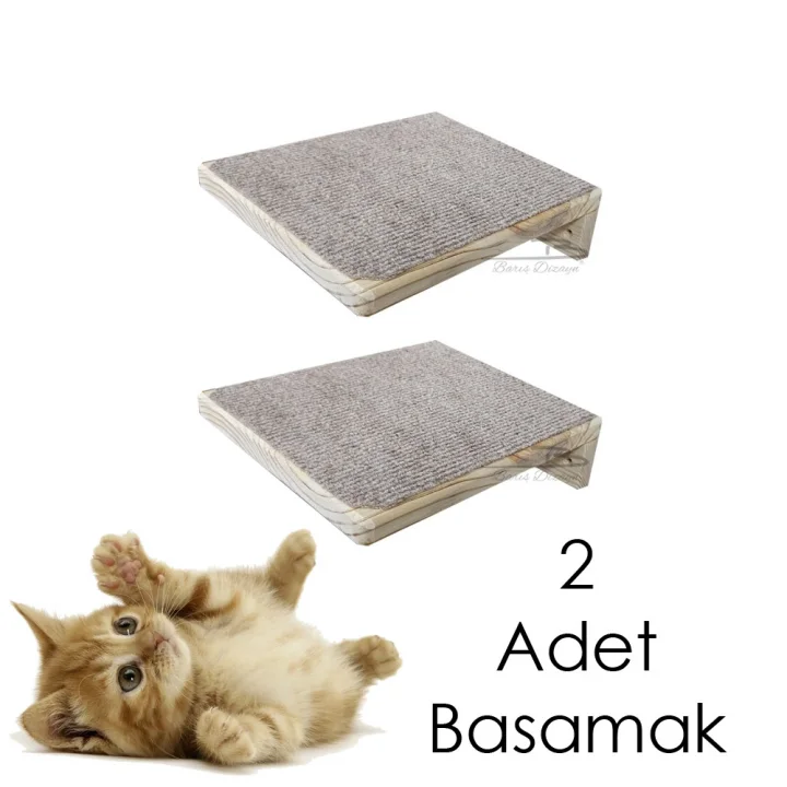 Halı kaplı Geniş kedi basamağı kedi köprüsü duvar yürüyüş yolu kedi oyunu tırmalama parkur 2 Adet