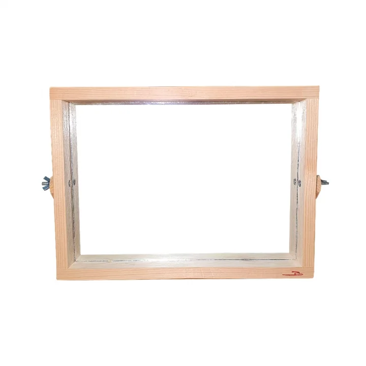 Barış Dizayn Doğal ahşap Masa Makyaj aynası masa üstü yatay ayna dikdörtgen çerçeveli Açı ayarlı (Büyük Boy)