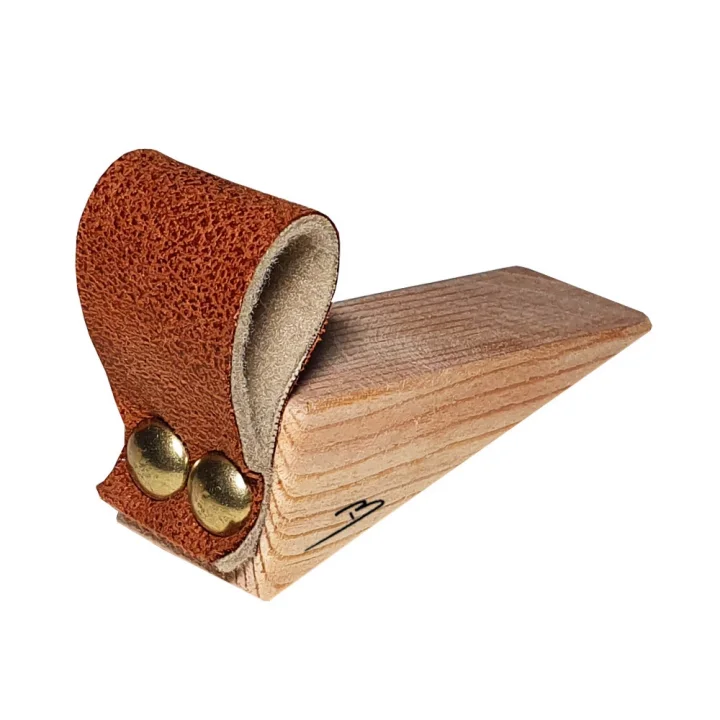 Toptan Satış - Barış Dizayn Premium Deri Kapı altlığı kapı stoperi stopper kapı durdurucu (1 Adet) Renk Seçimli