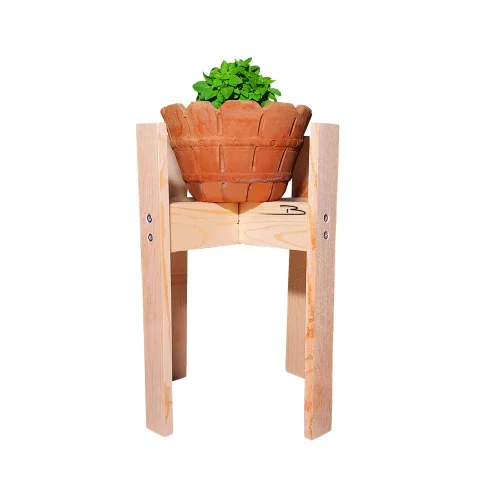 Barış Dizayn Doğal çam ağacı saksılık saksı altlığı dekoratif saksılık (saksı dahil değildir)