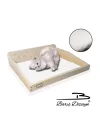 Barış Dizayn Duvara Monte Doğal Ahşap Mega Boy Kedi Yatağı Peluş kaplamalı 2 Renk (12KG Kapasiteli)