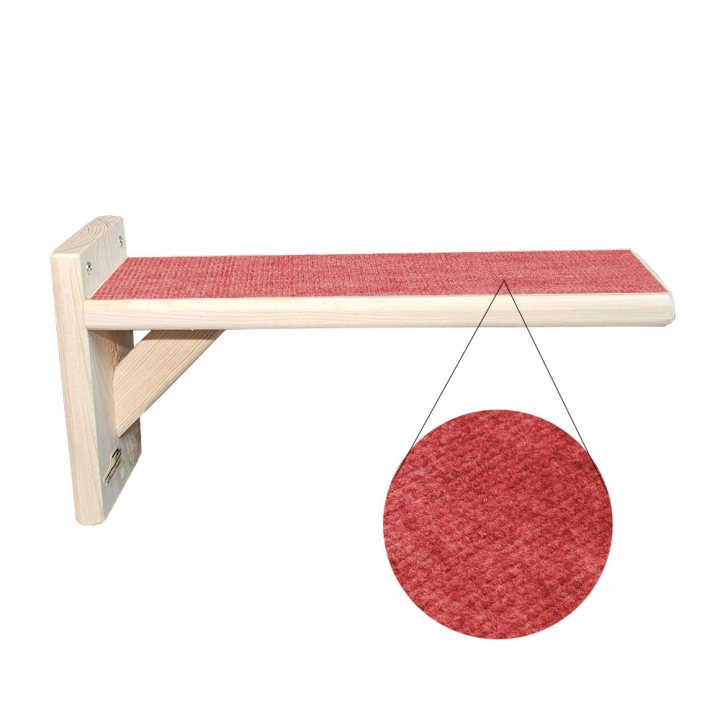 Doğal Ahşap Güçlendirilmiş Uzun 30cm kedi basamağı kedi köprüsü duvar yürüyüş yolu (2 adet)