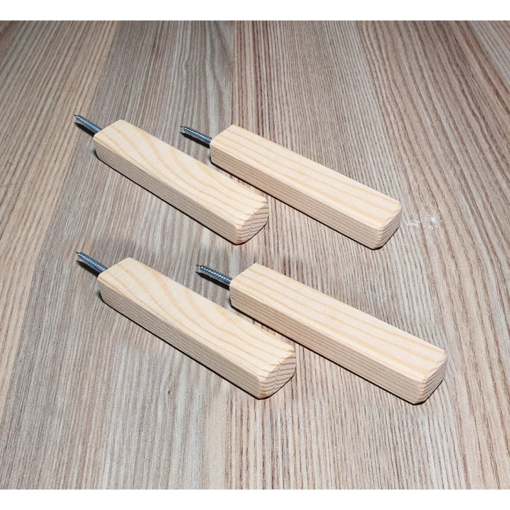 Barış Dizayn Doğal ahşap Gizli vida Hayalet Tekli mini askılık çok amaçlı duvar askısı (4lü set)