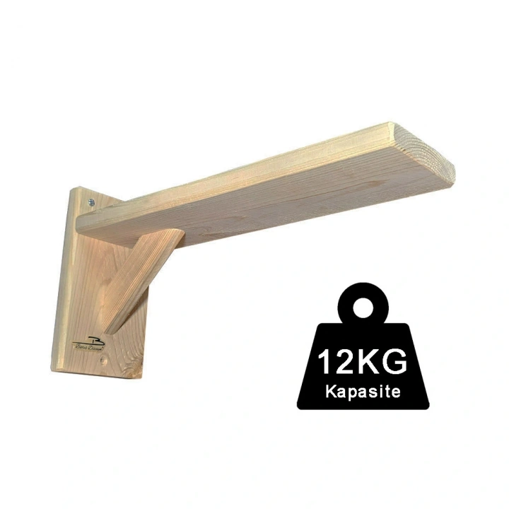 Doğal Ahşap Güçlendirilmiş Uzun 30cm kedi basamağı kedi köprüsü duvar yürüyüş yolu (2 adet)