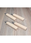 Barış Dizayn Doğal ahşap Gizli vida Hayalet Tekli mini askılık çok amaçlı duvar askısı (4lü set)