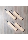 Barış Dizayn Doğal ahşap Gizli vida Hayalet Tekli mini askılık çok amaçlı duvar askısı (4lü set)