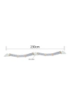 Barış Dizayn Premium Peluş Basamaklı Kumaş Kedi Köprüsü Raf Duvar Kedi Yolu Parkur (230cm) Beyaz