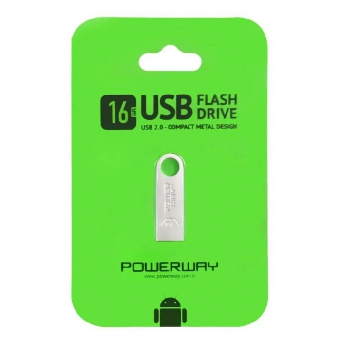 POWERWAY 16GB METAL FLASHBELLEK