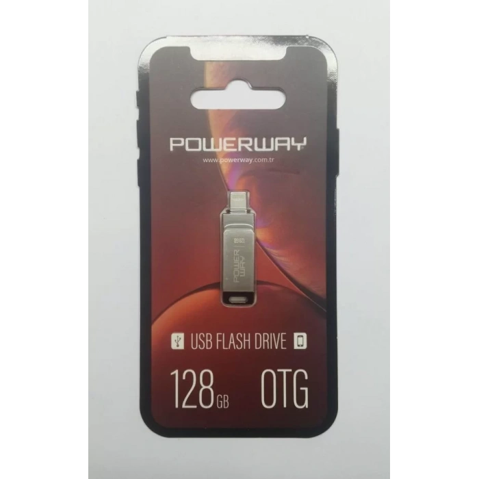 POWERWAY OTG 128GBI IPHONE FLASHBELLEK