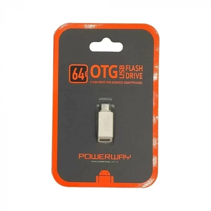 POWERWAY OTG 64GBM MİCRO FLASHBELLEK