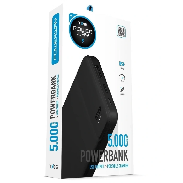 POWERWAY TXS5 5.000MAH POWERBANK