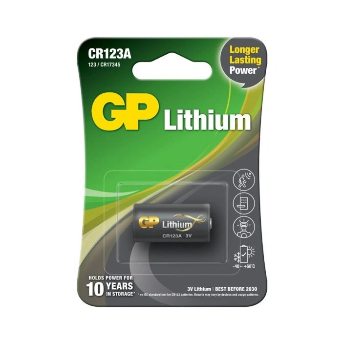 GP CR123A 3V LİTHİUM PİL