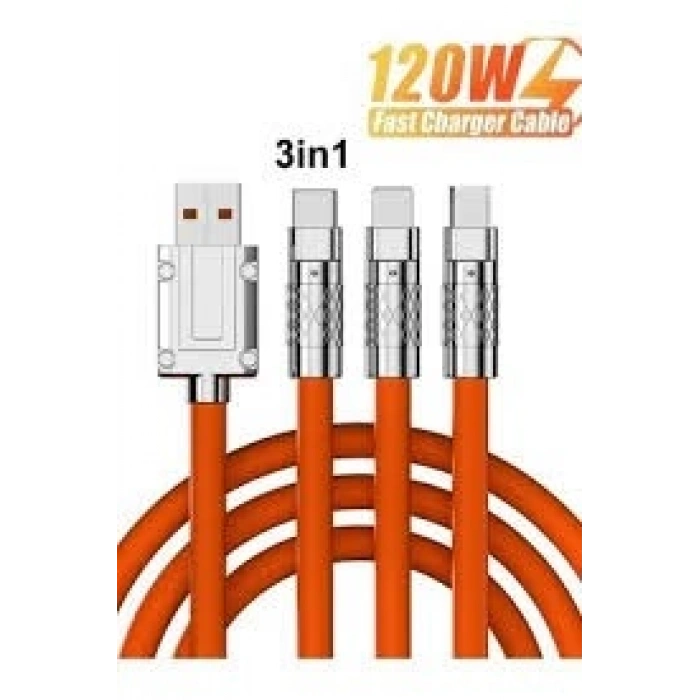 ADR 3-IN-1 ÜÇLÜ TELEFON ŞARJ KABLOSU