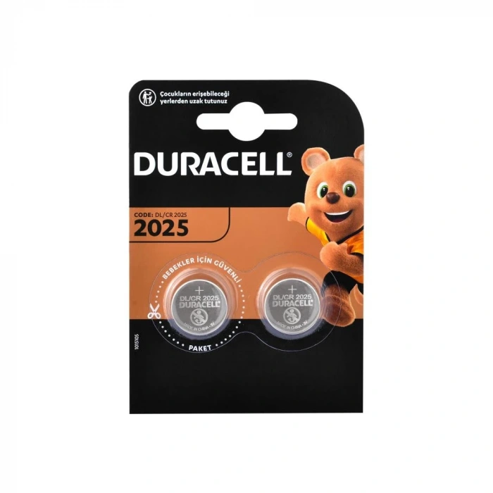 DURACELL 2025 PİL 2Lİ KARTELA