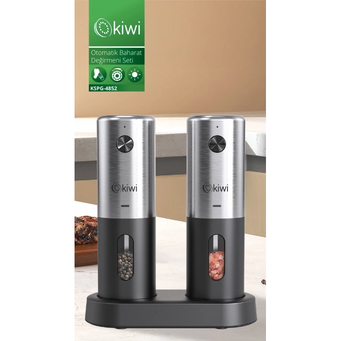 KİWİ KSPG-4852 ŞARJLI KAHVE BAHARAT ÖĞÜTÜCÜ