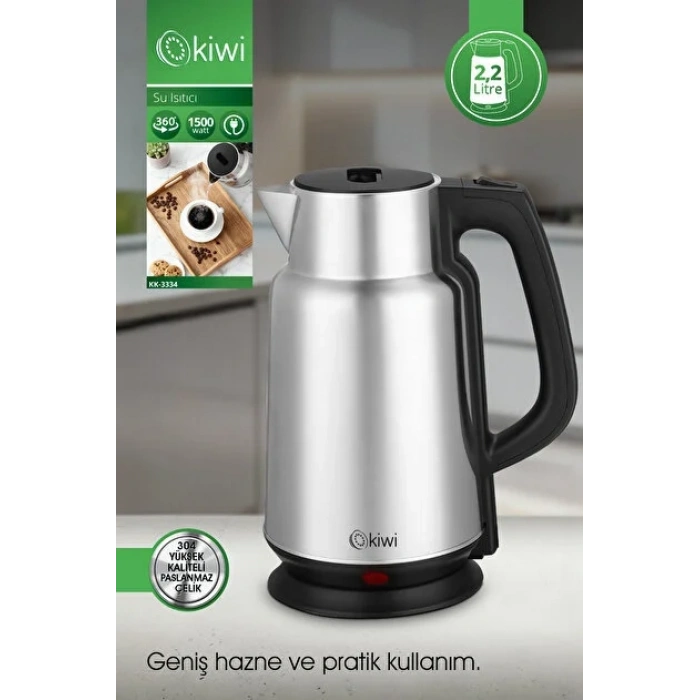 KİWİ KK-3334 ÇELİK KETTLE