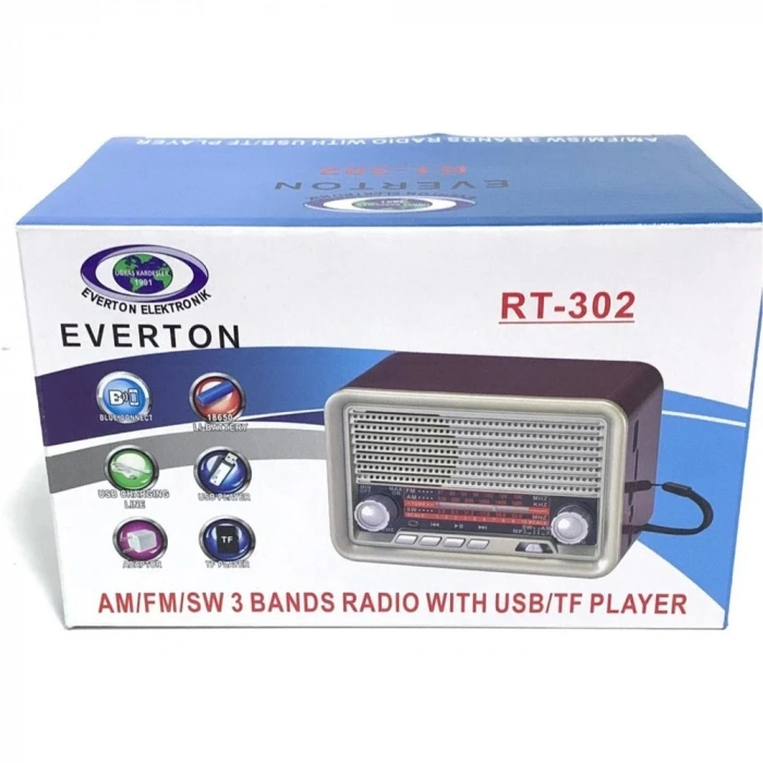 EVERTON RT-302 BLUETOOTH MÜZİK KUTUSU