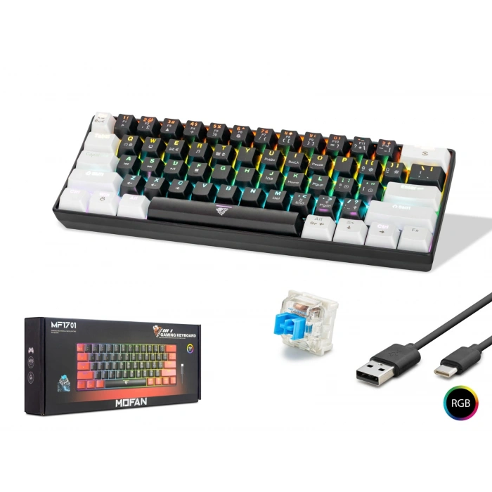 MOFAN MF1701 RGB MEKANİK KLAVYE