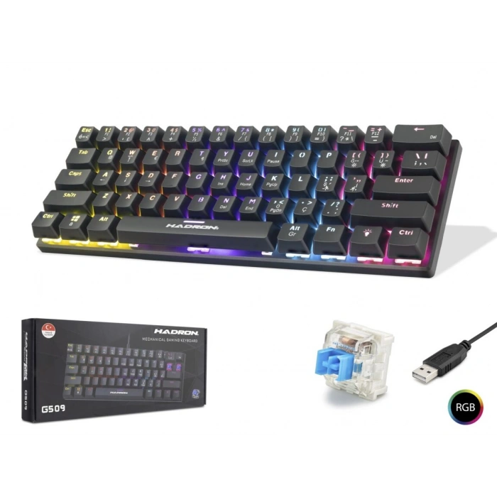 HADRON G509 RGB MEKANİK KLAVYE