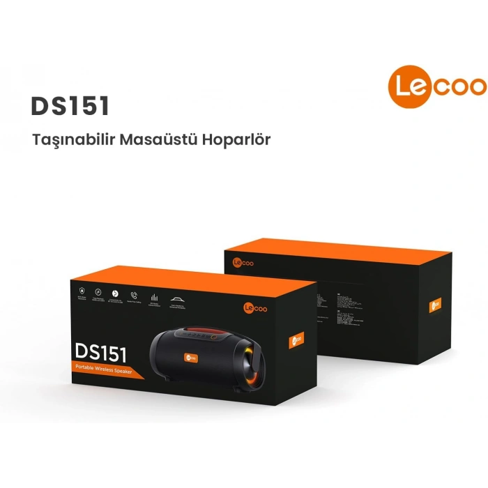 LECOO DS151 RGB BLUETOOTH MÜZİK KUTUSU