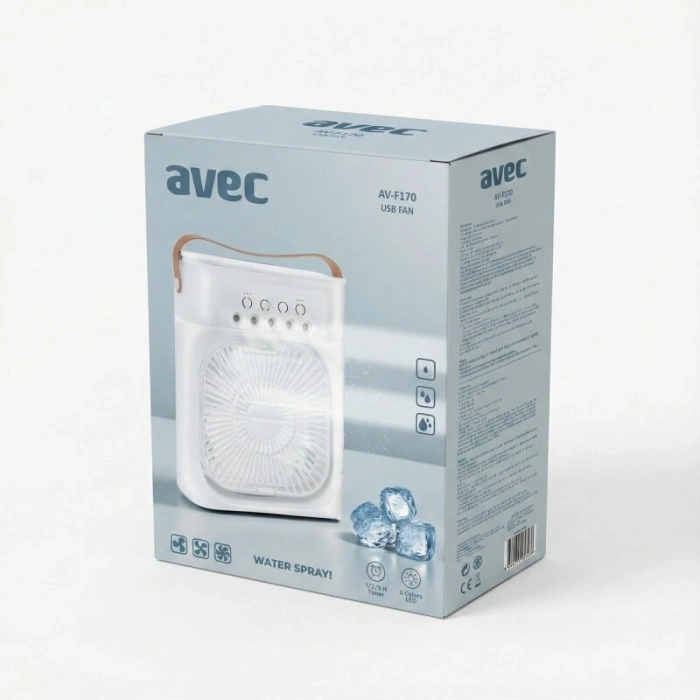 AVEC AV-F170 SU SPREYLİ USB MİNİ FAN