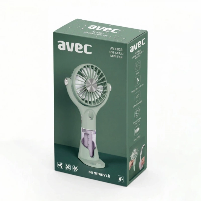 AVEC AV-F833 SU SPREYLİ USB MİNİ FAN
