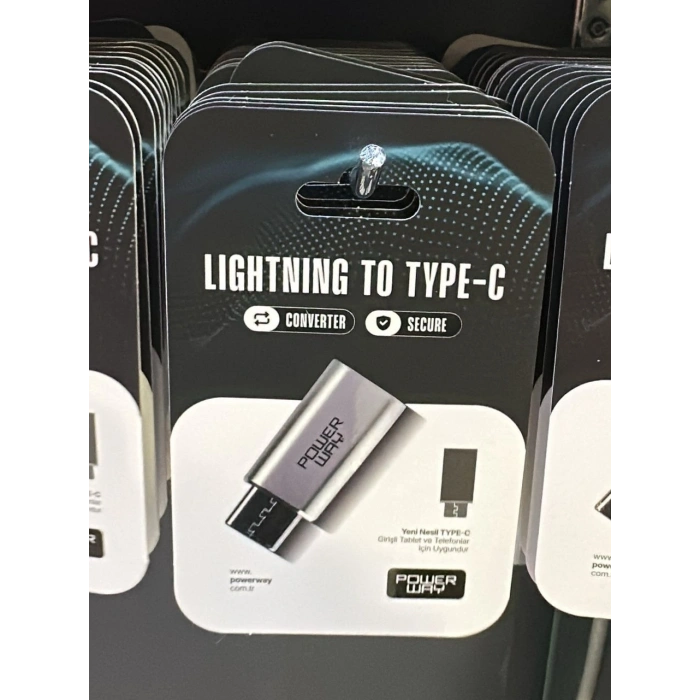 POWERWAY LIGHTNING TO TYPE-C DÖNÜŞTÜRÜCÜ