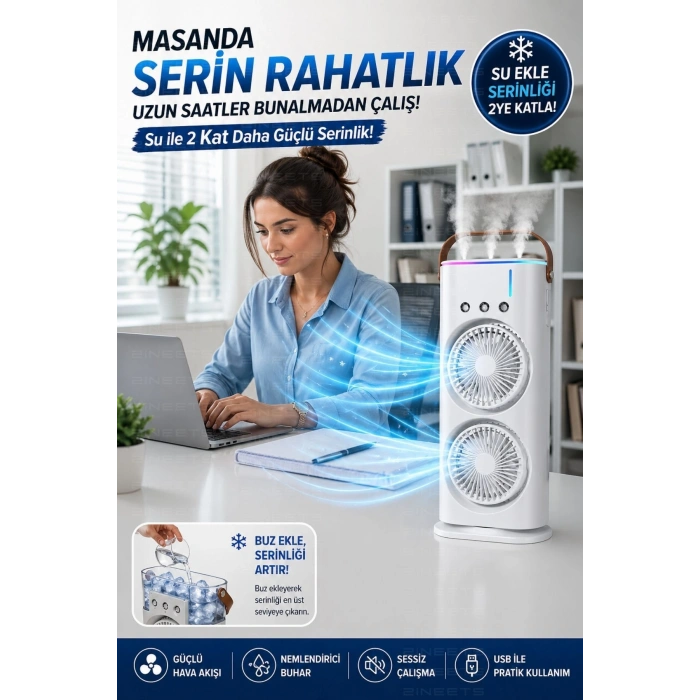 AVEC AV-F178 SU SPREYLİ USB FAN