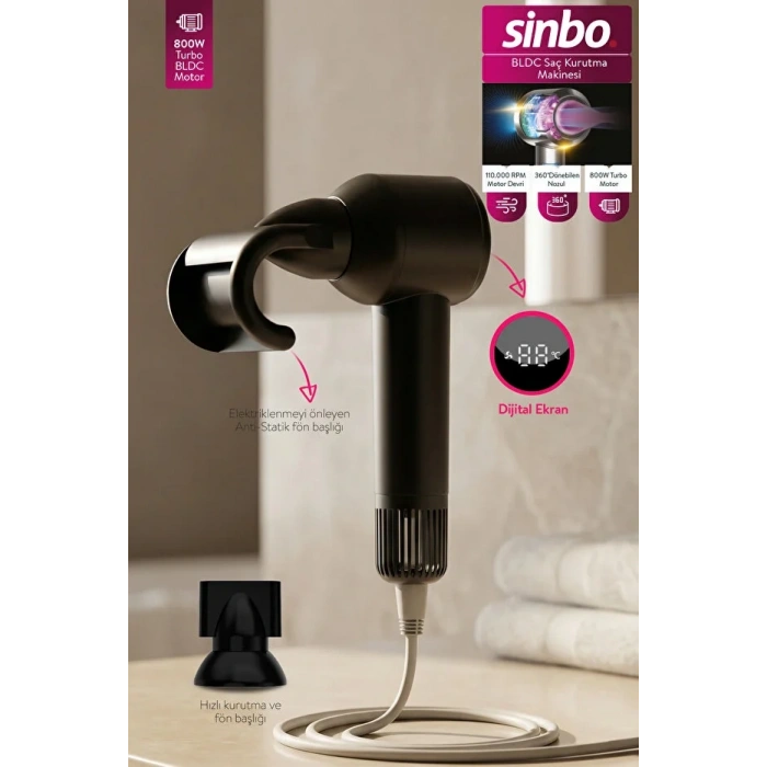 SİNBO SHD-1755 BLDC SAÇ KURUTMA