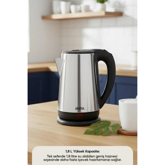 SİNBO SK-8026 KABLOSUZ ÇELİK KETTLE