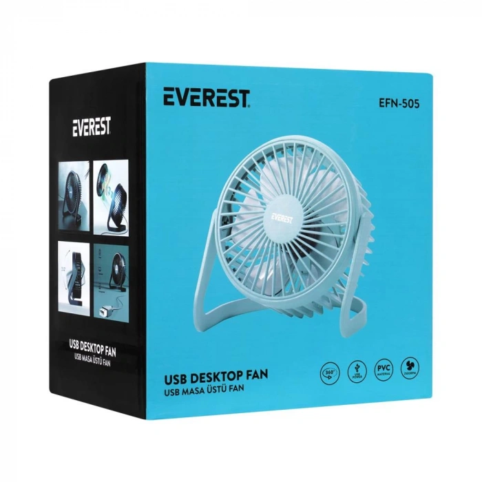 EVEREST EFN-505 USB VANTİLATÖR