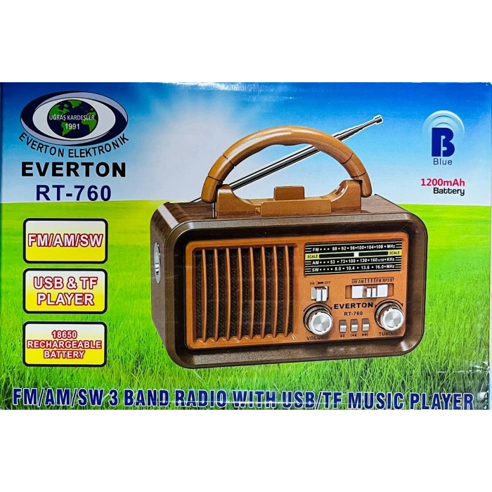 EVERTON RT-760 BLUETOOTH MÜZİK KUTUSU
