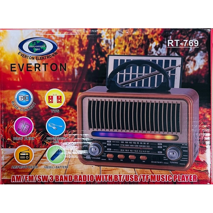 EVERTON RT-769 BLUETOOTH MÜZİK KUTUSU