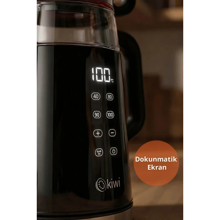 KİWİ KTM-2919 DİGİTAL CAM ÇAYCI