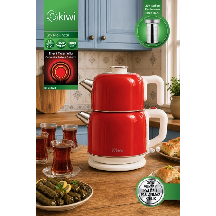 KİWİ KTM-2921 ÇELİK ÇAYCI
