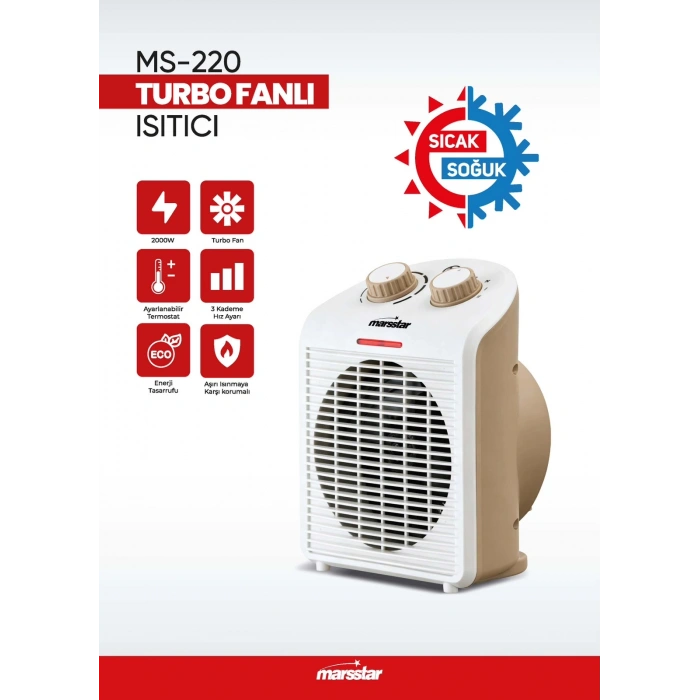 MARSSTAR MS-220 FANLI ISITICI