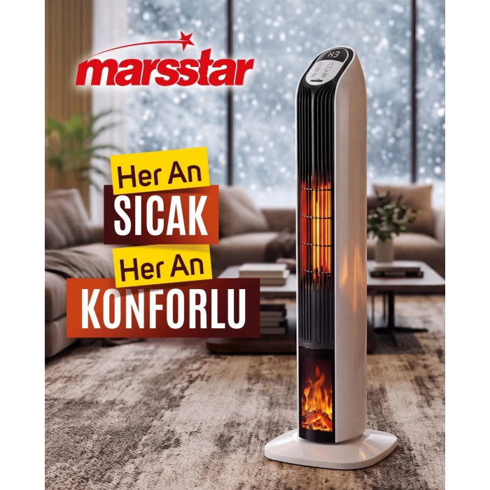 MARSSTAR MS-240 PTC SERAMİK DİK ISITICI
