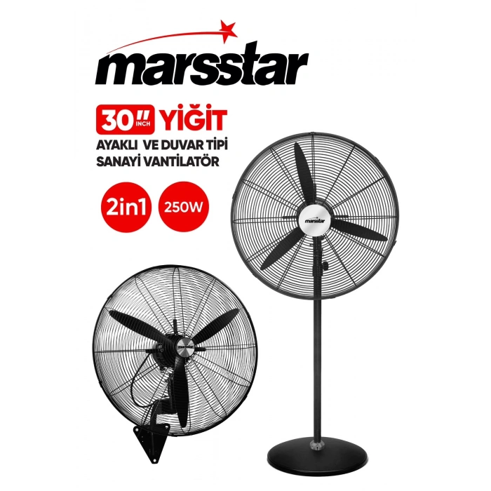 MARSSTAR MS-30 YİĞİT 30 VANTİLATÖR