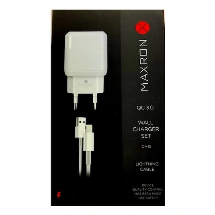 MAXRON CH15 3.0A İPHONE ŞARJ SETİ